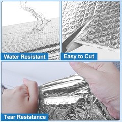 Tolanbbt Reflective Insulation Roll 36In X 20Ft Double Bubble Wrap Insulation