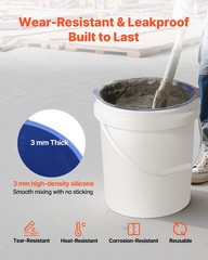 VEVOR 5 Gallon Reusable Silicone Bucket Liner for Concrete Mortar Paint Mix