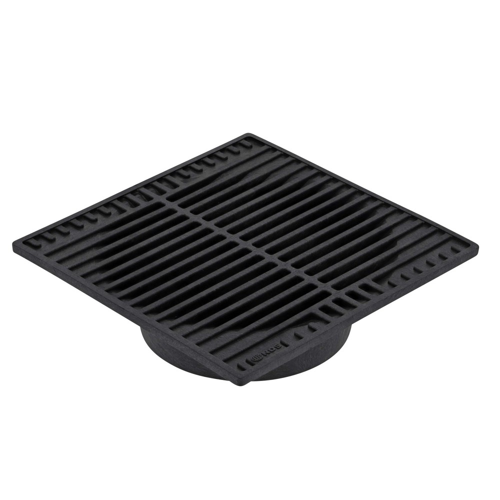 970 Square Grate Spee-D Catch Basin 6 in. Drain Pipes & Fittings, 9 in, Black…
