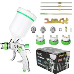 Tosucs Hvlp Spray Gun 1.4Mm Tip Replaceable 1.7Mm 2.0Mm Nozzle Hvlp Gravity
