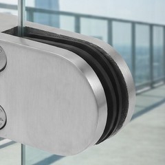 Corner Clamp for Glass Outdoor Railing Handrail Bracket Balustrade