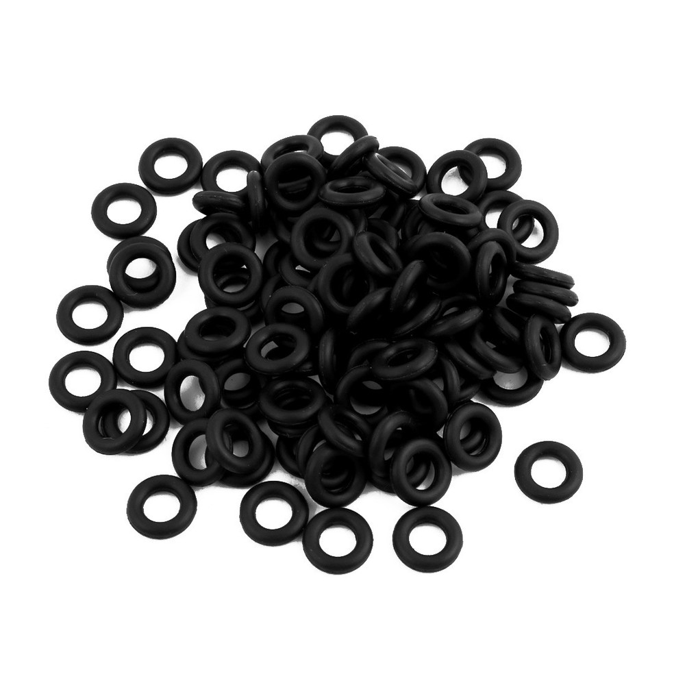 100Pcs 8mm x 1.9mm Flexible Nitrile Rubber O Ring Oil Seal Washer Grommets