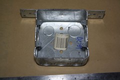 Steel City 2G4DV 1/2 3/4 Pre-Galvanized Steel Double Gang Square Box