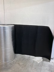 REFLECTIVE R8 BLACK POLY-FOAM GARAGE DOOR INSULATION KIT 2 CAR 17×7 17×8 (5 ROW)