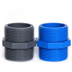 PVC Pipe Fitting Hex Equal Nipple BSP 1/2″ to 2″ Male Thread Plumbing Connection