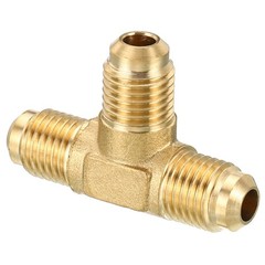 1/4″x1/4″x1/4″ Brass Fitting Flare Tee Tube Fitting