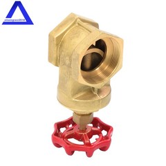 2″ Female NPT DN50 Non Rising Stem Brass Gate Valve Manual Rotary Sluice Valve