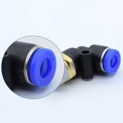 Male 90° Elbow Push In Fit Pneumatic Fittings Air Line Water Hose Tube Fitting