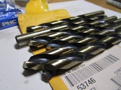 15/32″ x 5-3/4″ OAL 135° Split Black/Gold High Speed Steel St Jobber Drill QTY 6