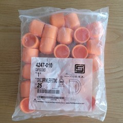 Spears 4247-010 CPVC Sprinkler Fitting Cap Socket 1″ ~ 25 Count