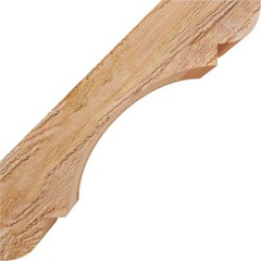 Ekena Millwork 4W X 16D X 16H Olympic Rough Sawn Knee Brace Western Red Cedar