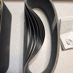 CRL Glass Grinding Belts 75mm X 533mm 8 Belts 3″ x 21″ 220X and 15 400X & Block