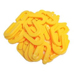 200 Horseshoe Tile Spacers, 3/16-Inch U-Shaped Plastic 3/16″-200 Pcs, Yellow