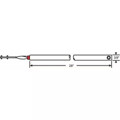 Manufacturer Varies Tube Balance, Red, Steel, 3/8 in H 83-28R Manufacturer