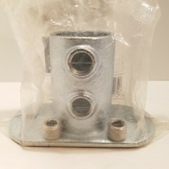 Steel-Tek 737785, 1-1/4” Steel Structural Pipe Fitting Rail Support Galvanized