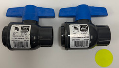 PVC ON/OFF VALVE FOR DRINKING WATER PTFE/HDPE SEAT 3/4″ FNPT LOT OF 2