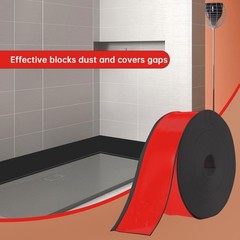 PVC Wall Base Baseboard Molding Trim 4″x 60FT Flexible Self Adhesive Black