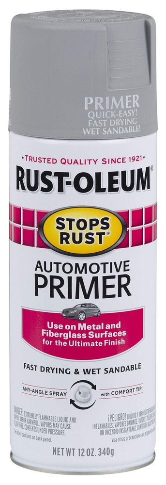 Rust-Oleum 2081830 Stops Rust 12 Ounce (Pack of 1), Flat Light Gray
