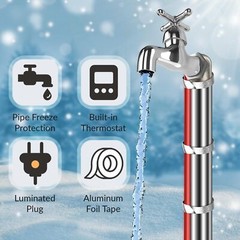 Antifreeze Heat Trace For Pipes Heat Tape For Water Pipe Freeze Protection With