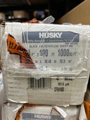 10 ft. x 100 ft. Black 4 mil Plastic Sheeting