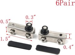 MY MIRONEY Glass Clamp 1.5″ x 0.4″ x 0.5″ Glass Door Pivot Hinge Heavy Duty Glas