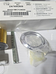Dormakaba 9000 YC03R 689 Lever Trim w/ Cylinder + Key, ETRIMYR03RLHR689DSCKD