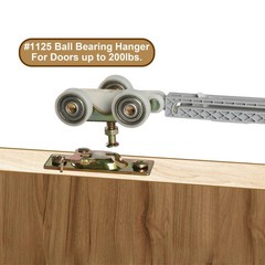2 Pack Bi-Direction Pocket Door Soft Close/Open Hanger 1 in., Bi-Closer Kit