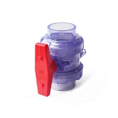 Clear PVC Ball Valve Double Union Pressure Pipe 25/32/40/50/63mm Pipe Fitting