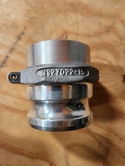Dixon Valve MS27022-15 356T6 3″ Type F to Aluminum Butt Weld Schedule 40 Pipe