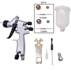 1.2/1.0MM Nozzle Kit Tank Air Spray With Mixing Cup And Adapter Paint Spray Gun