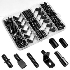 144Pcs Shelf Pins Pegs Kit,5 Styles Metal Shelf Support Pegs,Cabinet Pegs for…