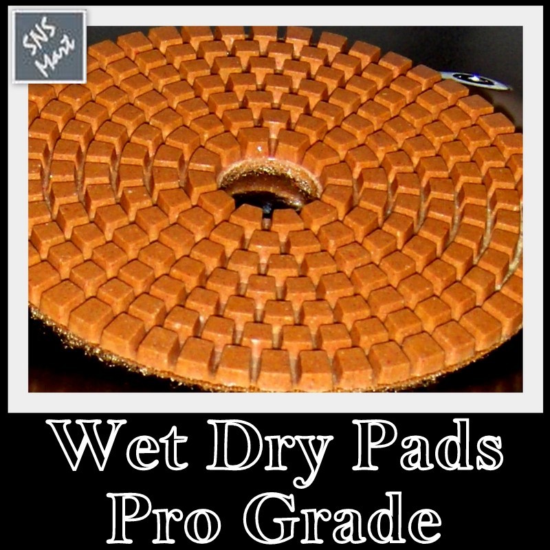 4″ Diamond Polishing Pad Pro WET/DRY Granite 1PC