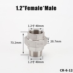 Stainless Steel Direct Equal Diameter Fittings BSP Thread Male/Female 1/8″~1.5″