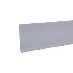 4×60 Silver Gray Vinyl Wall Base Trim Molding for Home Improvement Projects