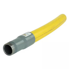 1-1/4 In. IPS Poly DR 11 to 1-1/4 In. MIP Underground Yellow Poly Gas Transition