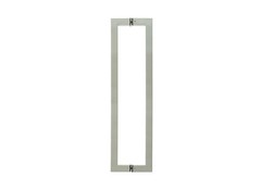 Square Commercial Door Pull 24″ x 24″ x 1″ Tube – Brushed Stainless
