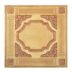 Glue up ceiling tiles Vintage wall panel for Hotel PL65 Vintage brown gold 10pcs