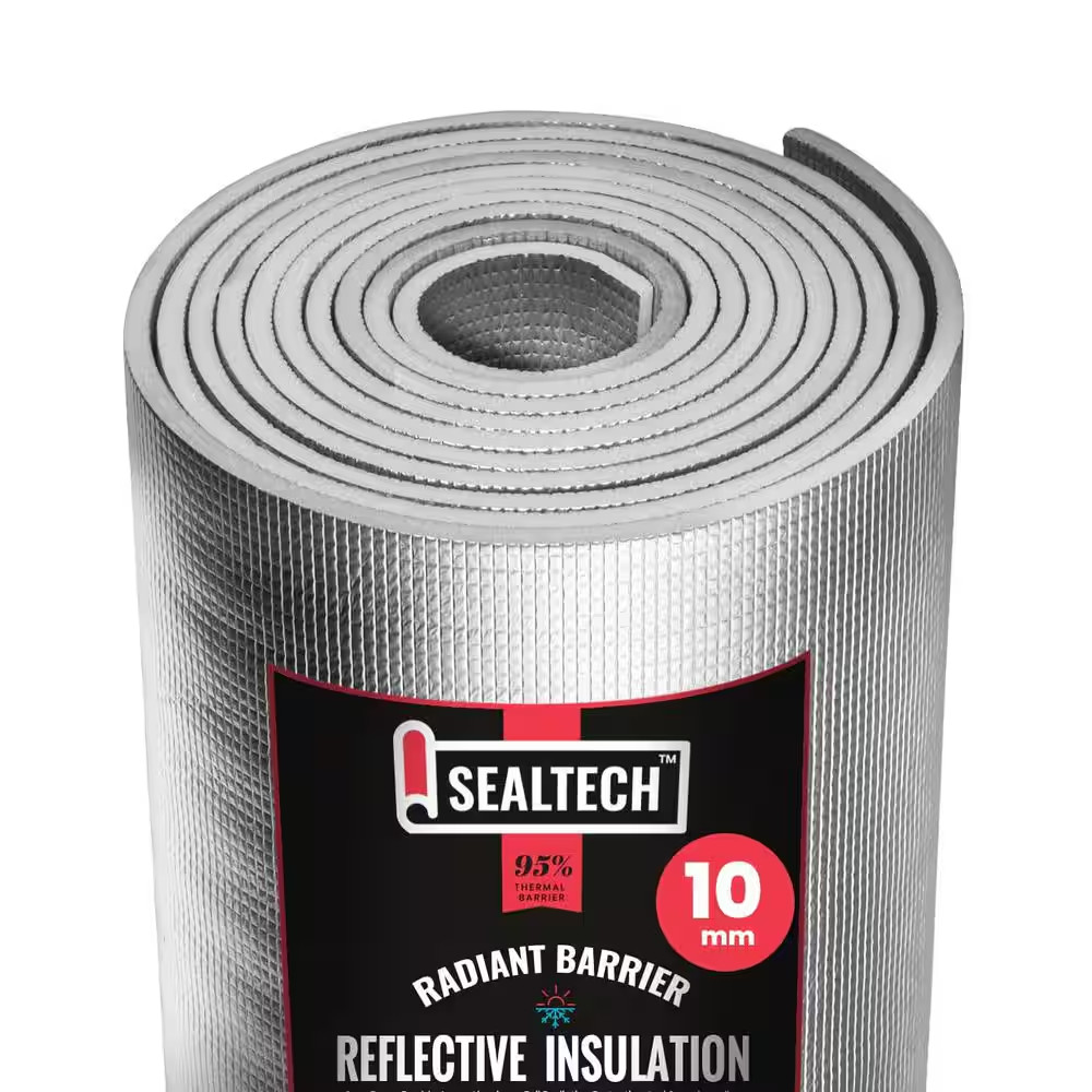 24 In. X 100 Ft. Heavy-Duty 10 Mm Reflective Insulation Radiant Barrier Roll Sou