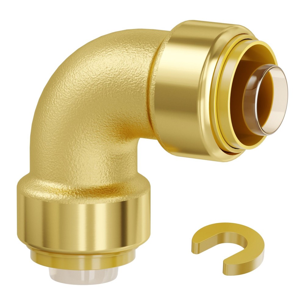 Pipe Fittings, 1/ 2″ 12PCS Brass Pipe Fittings, Elbow Push – Fit Pipe Connector