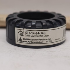 Solvent Weld Slip Pipe Union PVC Gray 0.75″ 512-14-34-34B-Nut Only