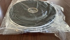 Lot Of 3 Sponge Weather Seal Stripping 1/4”x1/4”x50ft Black Shelf Adhesive B280
