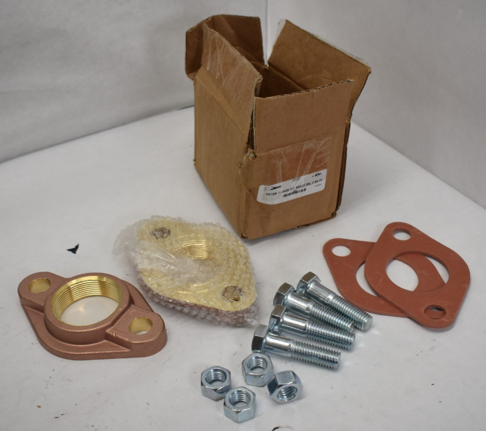 White Rhino Meter Flange Kit Brass DBL Z RR FF Cast Iron Water Meter 2″ 18537