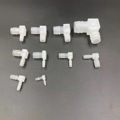Equal Reducer Elbow Pipe Connector Barbed Air Water Hose Joiner 2.4-20mm Plastic