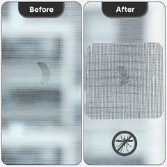 14 Sheets Window Screen Patches Repair Kit, Black 3 Sizes