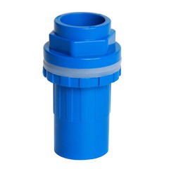 PVC Adhesive Pipe Fitting Pressure Tank Connector Bulkhead For Aquariums 20~50mm