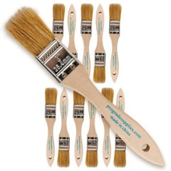 12Pk – 1″ Chip Brushes for Paints, Stains, Varnishes, Glues & Gesso