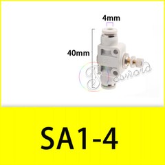 Pneumatic Push In Fittings Flow Controller Air Water Hose Tube Stem Join Adapter