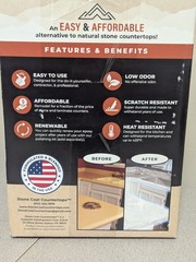 Stone Coat Countertops Carrara Marble Epoxy DIY Resin Kit 20 sq ft Gloss Finish