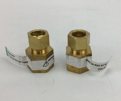 QTY 2 ANDERSON PIPE FITTING 5/8 COMPRESSION X 3/4 FEMALE FLF 766 FREE SHIPPING