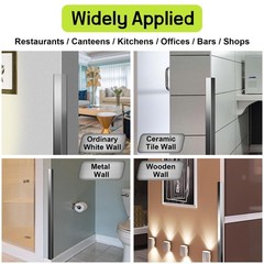 Black Stainless Steel Wall Corner Guards 2 x 2 x 48 inch, Pack of 6 L-Shape M…